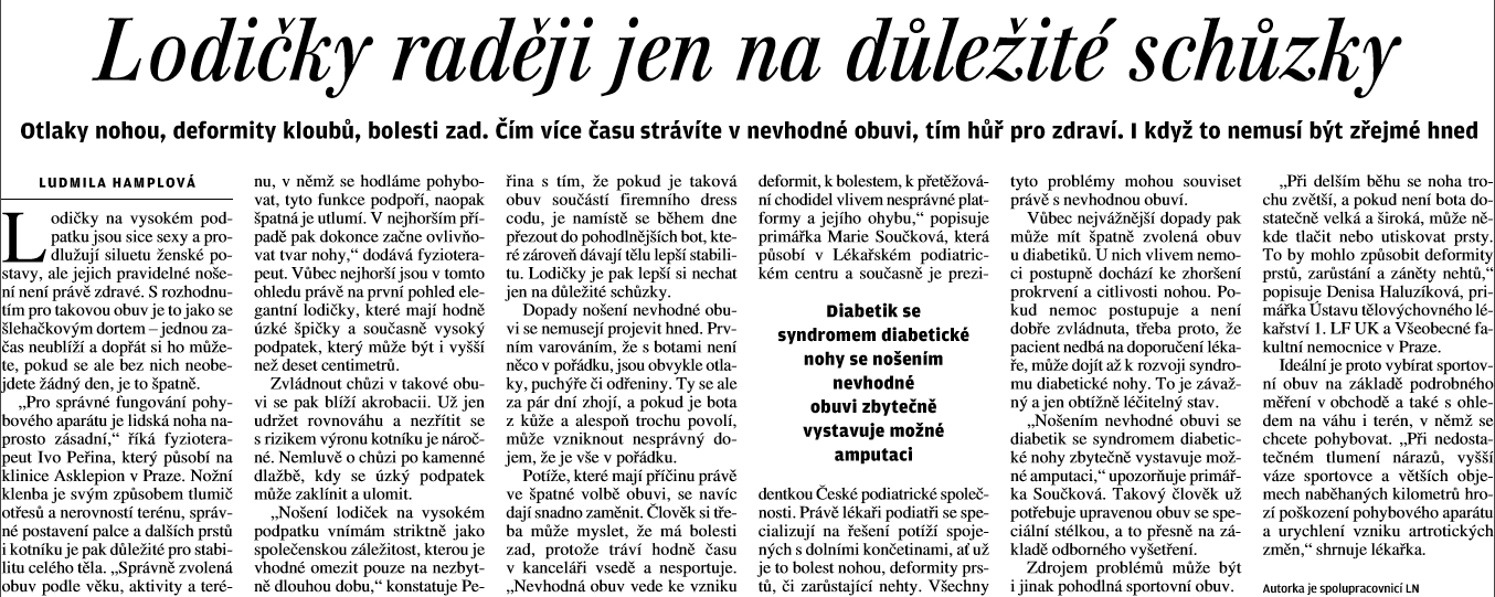 Lidové noviny, MUDr. Marie Součková
